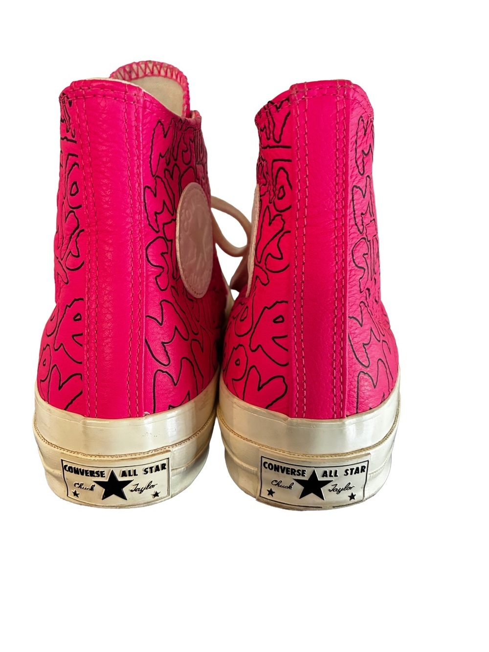 Converse Chuck 70 “My Story” Pink Leather High Tops Men 8.5 Women 10.5 - Picture 2 of 7